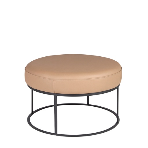 [5190] Скамейка из коричневой кожи