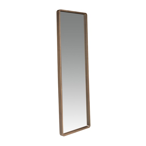 [3036] Rectangular walnut wall mirror