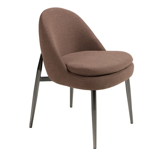 [4236] Стул из темно-коричневой ткани