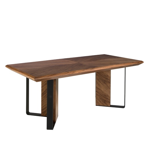 [1105] Mesa comedor rectangular nogal