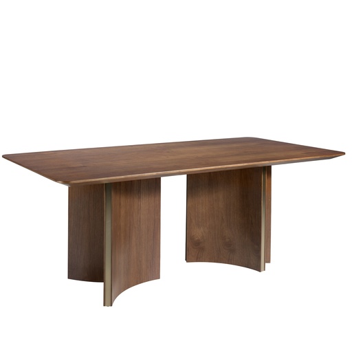 [1109] Mesa comedor rectangular nogal