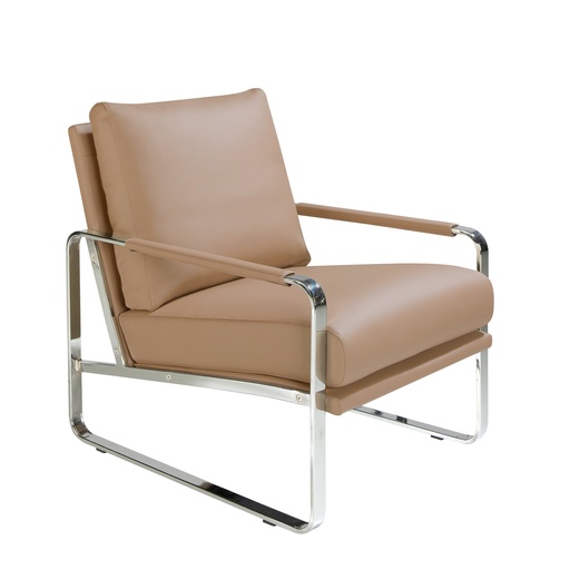 [5046] Mink leatherette armchair