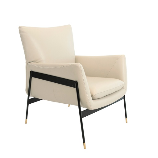 [5042] Fotel obrotowy z szarej skóry perłowej