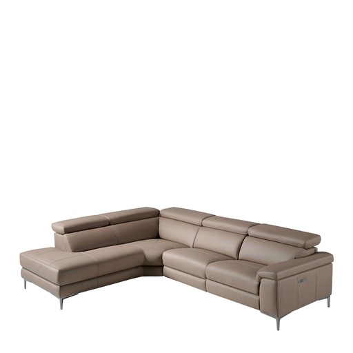 [6042] Relax chaise longue sofa right mink leather