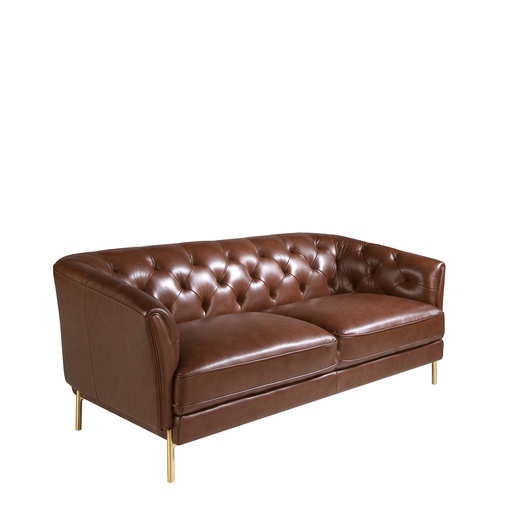 [6139] Chester 2 seater sofa in cognac brown leather