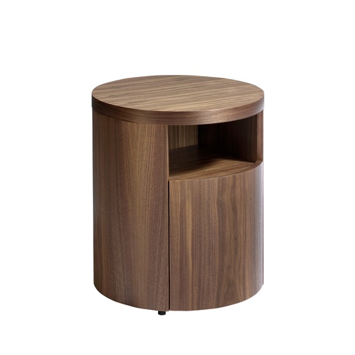 [7051] Bedside table walnut