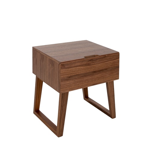 [7005] Bedside table walnut