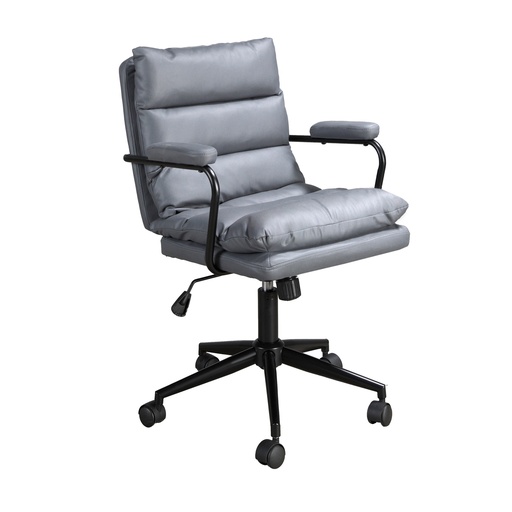 [4155] Pisarniški vrtljivi stol siva tkanina