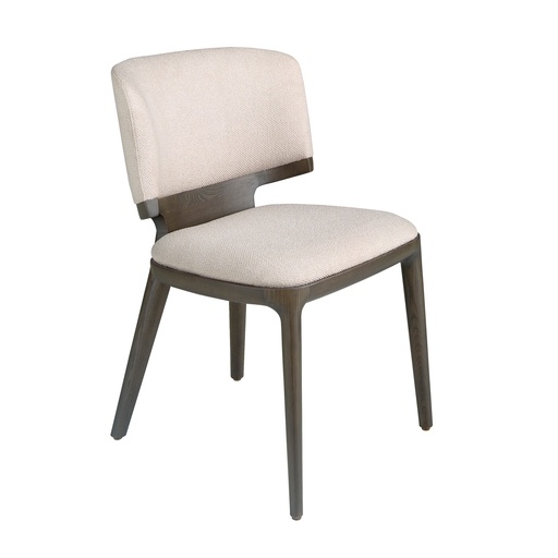 [4165] Grey fabric chair