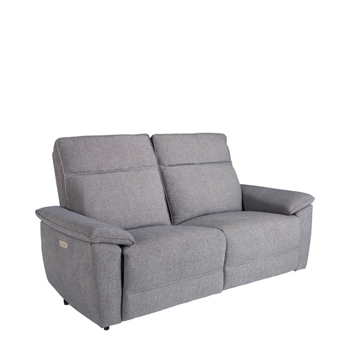 [6192] 3 seater sofa in grey fabric