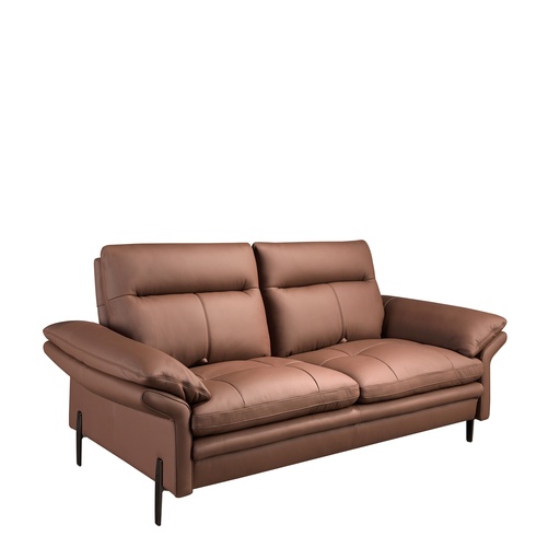 [6242] 2-Sitzer-Sofa aus braunem Leder