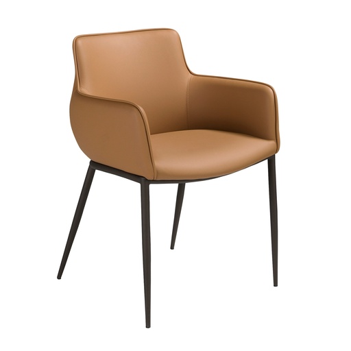 [4177] Cadeira de poliéster marrom